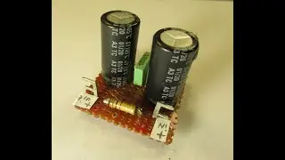 Anti Hum filter with 2 electrolytics and resistor: useful for sensitive audio or radio circuits, but