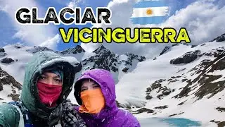 GLACIAR VICINGUERRA 😱 Hermoso ❤️ #argentina #ushuaia #travesia #motoviajeros 