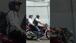 Antar Anak Sekolah Naik Kawasaki Ninja SS sementara tidak Naik Yamaha RXZ dulu