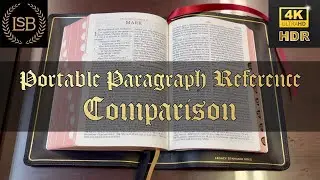 Comparison: LSB Portable Paragraph Reference, Shamar Goatskin, Full Yapp, 5 Solas (10 Bible Comp)