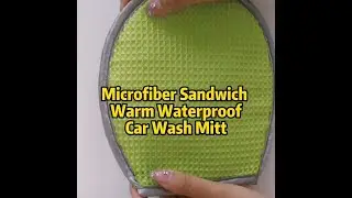 Look at our microfiber sandwich car wash mitt!