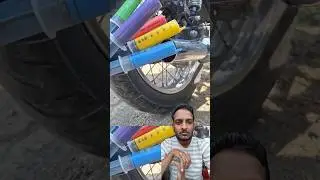bike silencer double injection experiment #youtubeshorts #viralvideo #shortsfeed