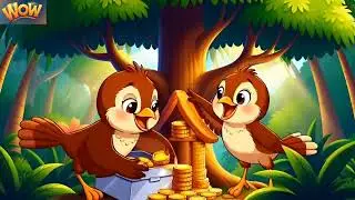 दो परिंदे ने सिक्कों से घर बनाया | Parino ne Sikhon Se Ghar Danaya | Hindi Cartoon Story| Wow Story 