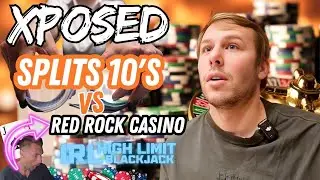 Xposed Does The Unthinkable And Splits 10's 3 X's A $100,000 Hand Of Blackjack! #reaction