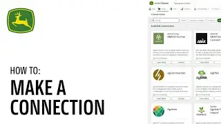 Как установить связь l John Deere Operations Center&trade;