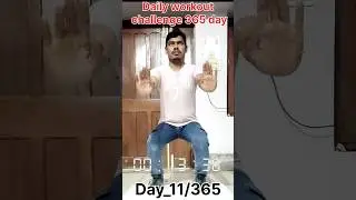 morning workout at home, daily workout challenge, day_11/365 #socialmedia #exercise #shortvideo