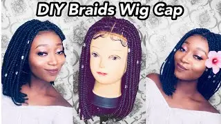 How To Make Braids Wig cap || The Most Realistic Wig ever 😱