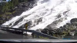 Norway Nature - The Drive from Furebergsfossen to Utne