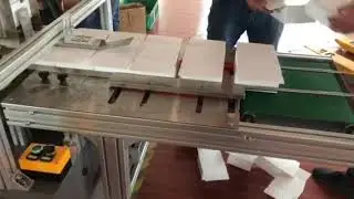 Box drawing facial tissue packing machine