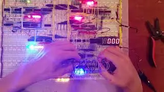 Sam's breadboard computer, manual adding 2 numbers