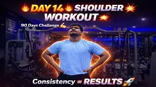 🔥 DAY 14 🔥 Shoulder Workout 💥 90 Days Challenge 💪 Consistency = Results 🚀