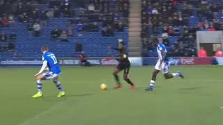 Nicky Ajose scores the first goal at Colchester
