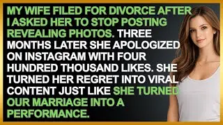 I asked my wife to stop posting revealing photos, so she filed for divorce...