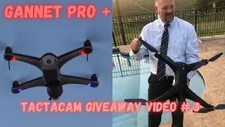 GANNET FISHING DRONE PRO PLUS REVIEW - TACTACAM GIVEAWAY VIDEO # 3
