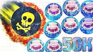 50K MASS SCORE!!//The Dragon Games // AGAR.IO