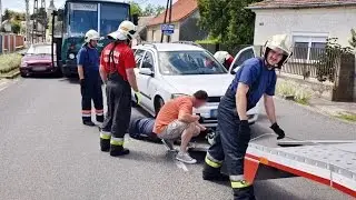 Két autóval ütközött egy busz Celldömölkön