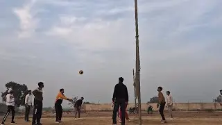 Village Volleyball Intense match || everyone giving there best #ytshorts #shorts #games #volleyball