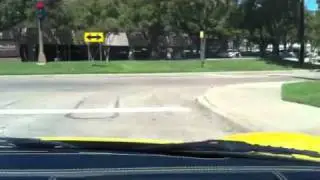 Tim driving back from lunch