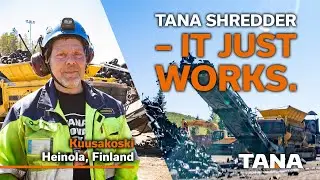 TANA Shredder &ndash; It just works. Case: Kuusakoski Recycling, Finland (Portugese subtitles)