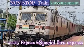[6] NonStop Announcement |Howrah- Mysuru weekly sf&Tirupathi special Fare | Indainrailways | IR.