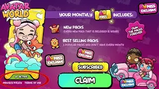 CARA MENGGUNAKAN AW PASS DAN PENJELASAN AW PASS DAPAT PAKET GRATISAN BANYAK WORTH IT, AVATAR WORLD