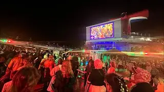 🚨LIVE: Halloween DANCE PARTY | Carnival Sunshine | Bermuda 🎃🛳️🌊