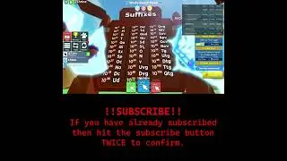 NEW SUFFIX BOARD IN ROBLOX!!!😍😍😍🤯🤯😱😱😱~Clicker SImulator👆🏼~Roblox #shorts