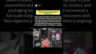 Fake ENO Factory Busted in Delhi! Over 90,000 Sachets Seized in Massive Raid