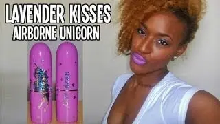 LAVENDER LIPS | Lime Crime Airborne Unicorn on Dark Skin - Demo &Review