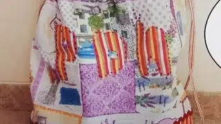 C&oacute;mo hacer una BOLSA PARA guardar EL PAN diy bread bag with subtitles in english