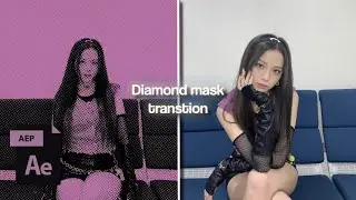 Diamond mask transitions on after effects