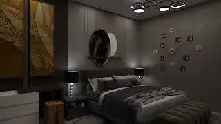 Video render of a bathroom, hallway and bedroom, using Coohom