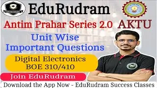 Digital Electronics BOE310/410 || Antim Prahar 2.0 || Important Questions || By Vimal Sir