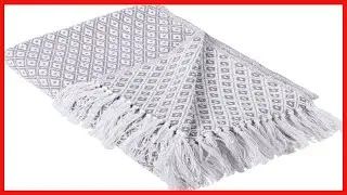 Great product -  DII Global Mini Diamond Woven Throw, 50x60, Gray