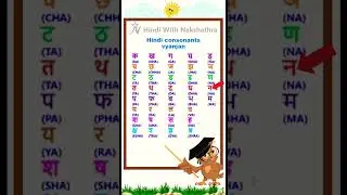 Learn Hindi Letters easily | Vyanjan | #hindi #education #learning #study #kids #tamil #alphabet