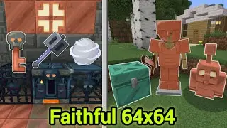 Faithful 64x Texture Pack Download For MCPE And Java Edition (copper age update)