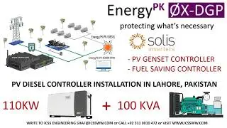 Solis PV Diesel Controller Lahore 110kW Solis with 100 KVA generator including zero export