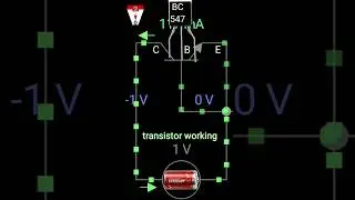 BC547 TRANSISTOR WORKING ANIMATED SHORT VIDEO #technology #electronic #electronic #experiment