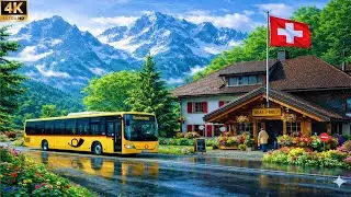 🚗 Scenic Drive Through Engelberg & Lauterbrunnen in 4K | Majestic Swiss Alps 🇨🇭