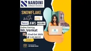 Talend ETL Tool | Snowflake| AWS| Beginners & Advanced| Real Time Online Training| Venkat|9538160185
