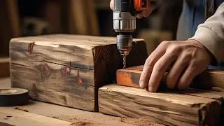 The Most AMAZING Wood Recycling Project You'LL EVER SEE: Building a Table from Scrap!