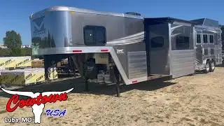 2023 Merhow 8313 Midtack 3-Horse Trailer