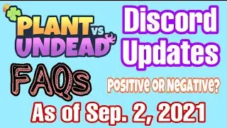 FARM 2.5 ? PLANT Vs UNDEAD (PVU) DISCORD UPDATES AS OF SEPTEMBER 2, 2021