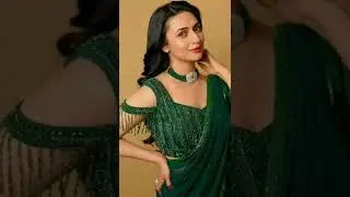 Beautiful bottle green saree design with blouse #shotsvideo2022