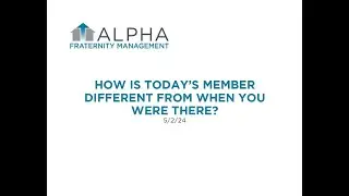 How Is Today's Member Different From When You Were There?