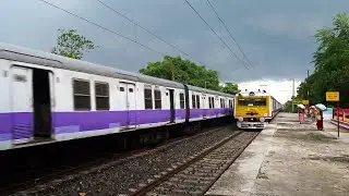 Perfect Timing EMU Brothers Meets at Railway Platform : Patrolling Special EMU Meeting
