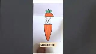 Cute rabbit drawing #cutedrawing #easydrawing #funactivitiesforkids #shorts #shortsdrawing