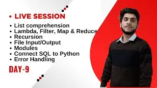 Day 9: List Compre., Lambda, Filter, Map & Reduce, Recursion, File I/O, Modules and Error Handling