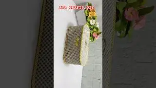 Genius DIY Rope and Cardboard Tray Hack! Easy and Stylish! #jutediy #traydiy