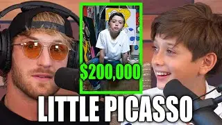 11-Year-Old Art Prodigy Stuns Logan Paul! (Andres Valencia)